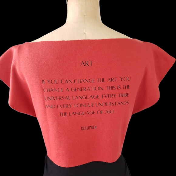 Art Crop Top T-Shirt Ciji Lo'Ren - Picture 4 of 5